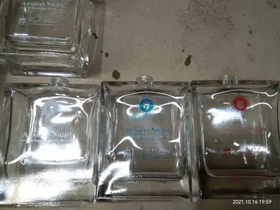 Printed perfume bottles