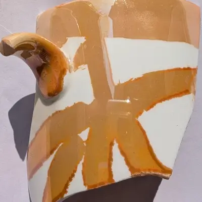 Golden orange lustre
