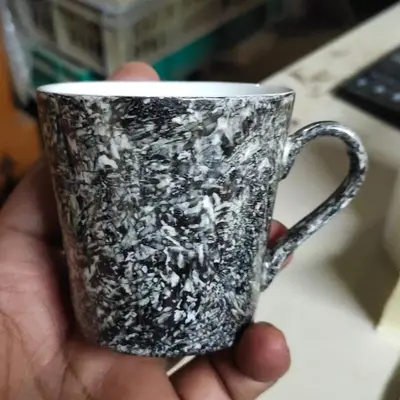 Black lustre on a mug